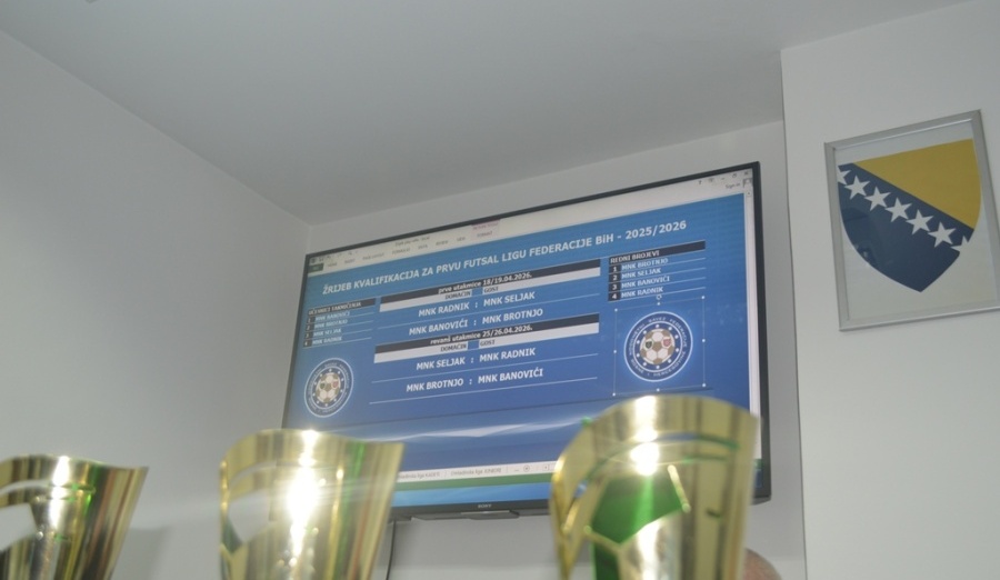 FOTO: Obavljen žrijeb doigravanja za Prvu futsal ligu Federacije BiH